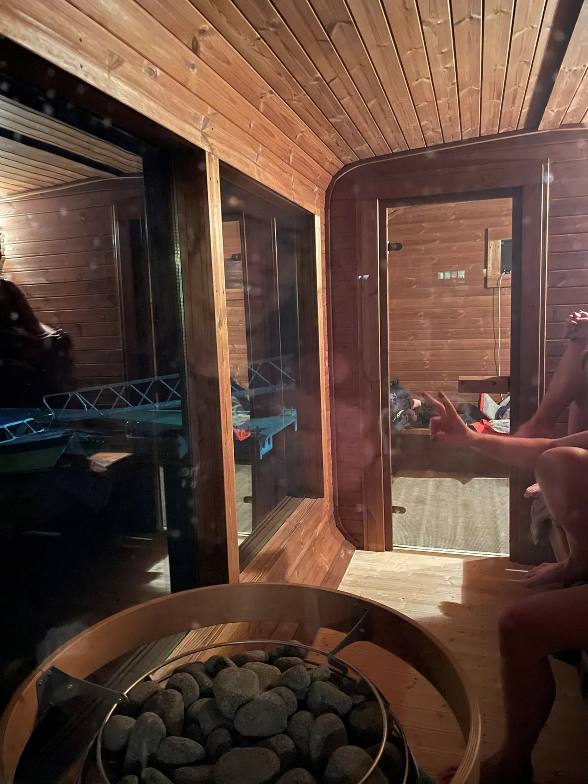 Slappfisken Sauna in Leines